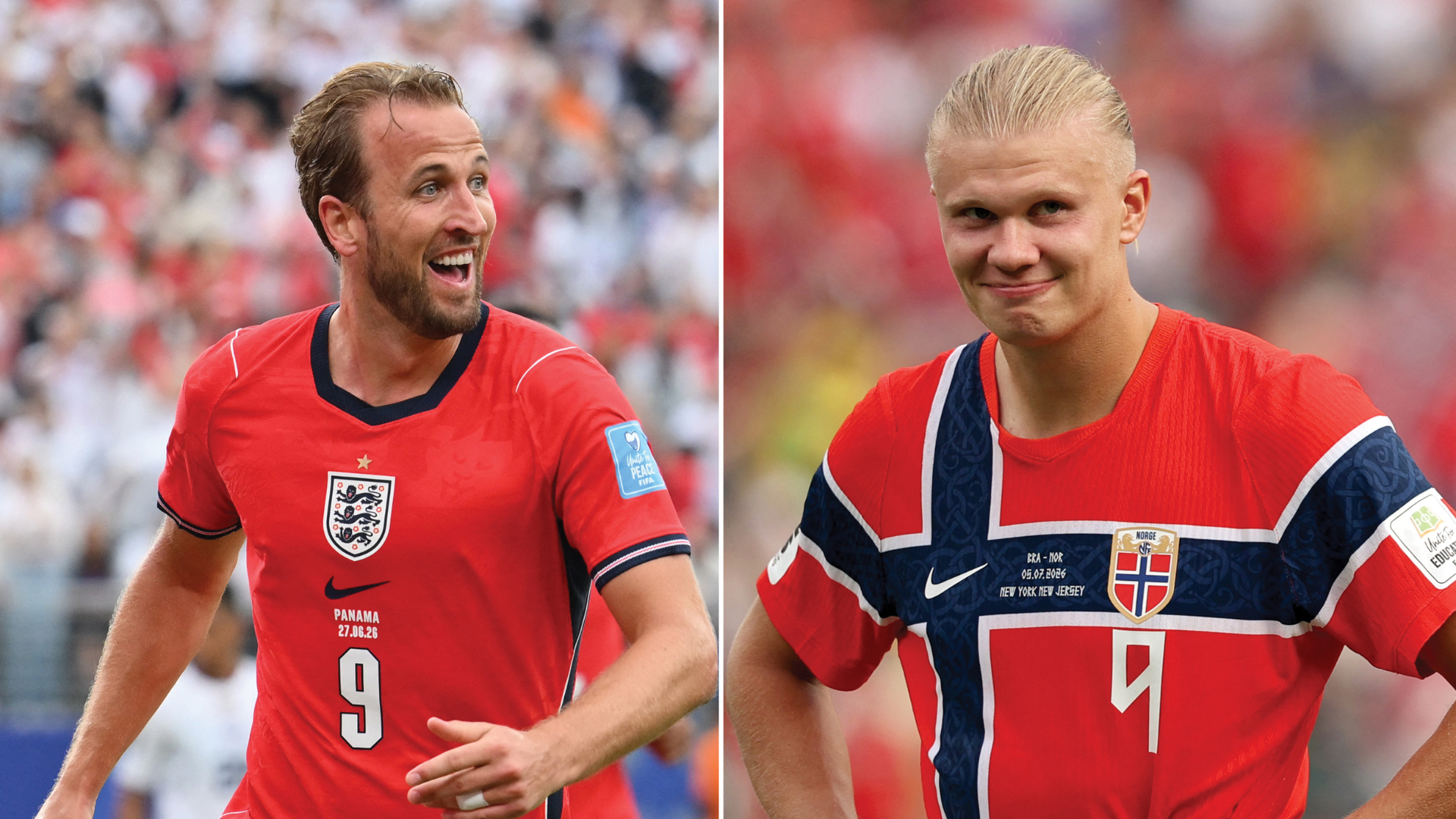 Harry Kane y Erling Haaland | Foto: AFP
