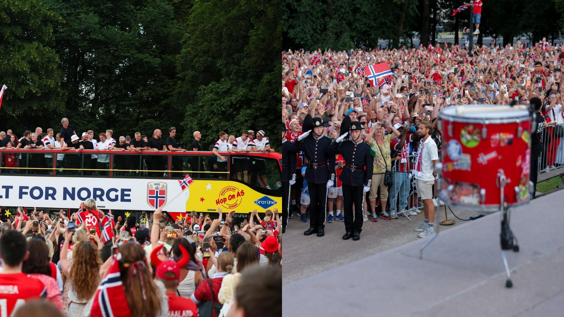 Recibimiento a la selección de Noruega / FOTO: EFE