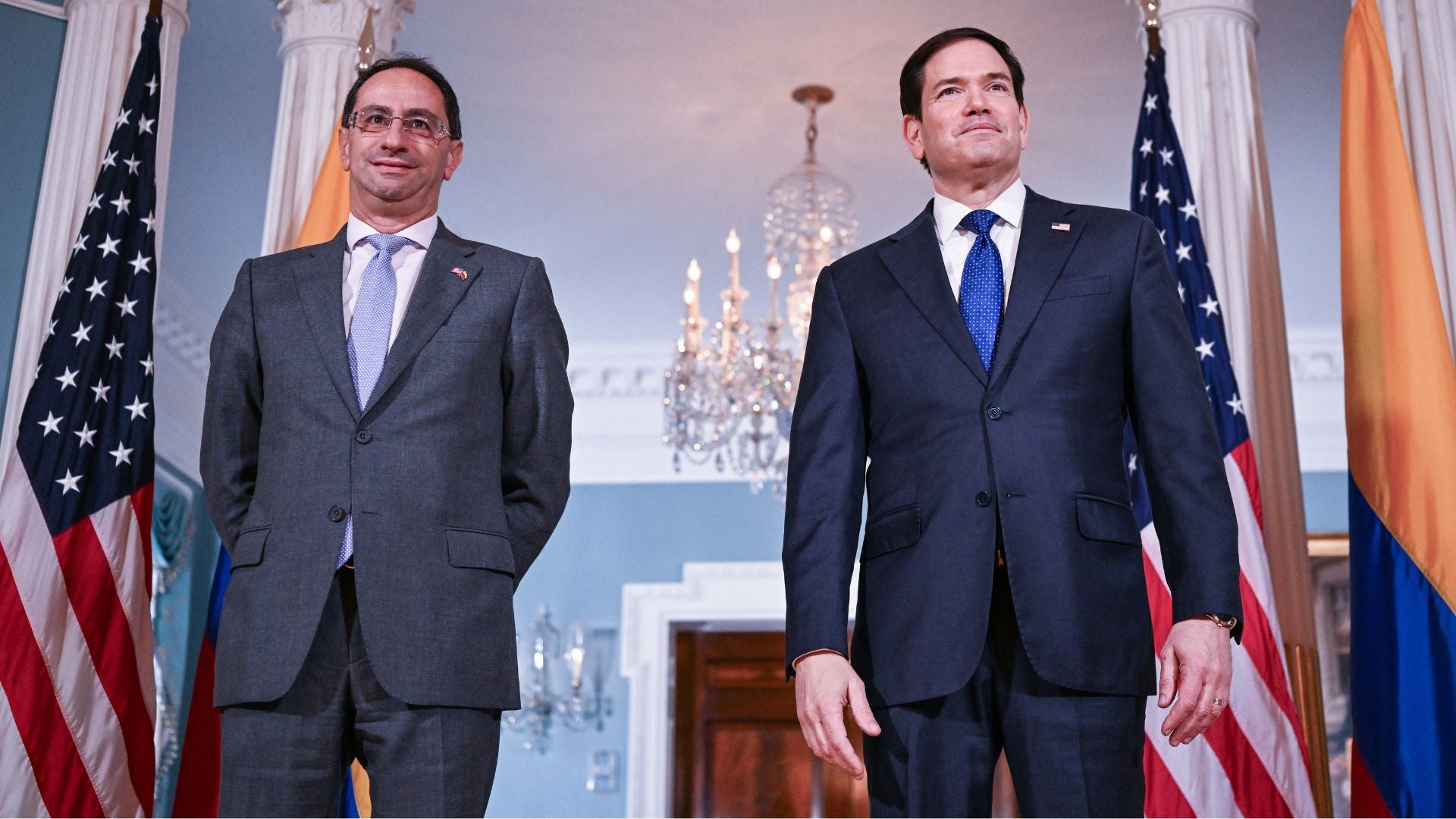 José Manuel Restrepo y Marco Rubio reunidos - AFP