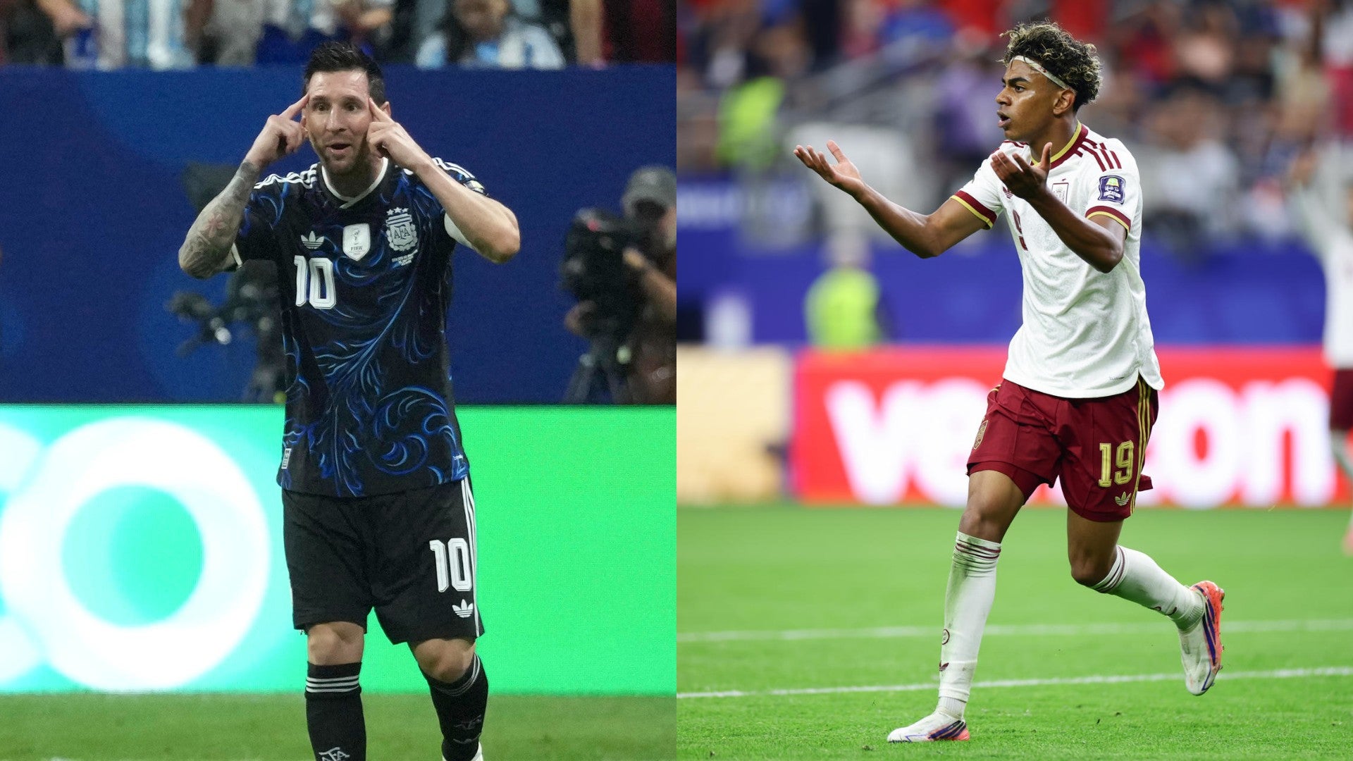 Lionel Messi y Lamine Yamal - Fotos: EFE