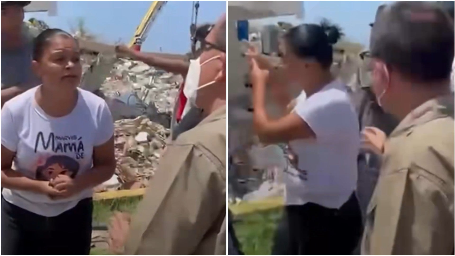 Reclamo de una madre venezolana al diputado chavista Jorge Arreaza tras los terremotos que enlutan a Venezuela - Fotos: X