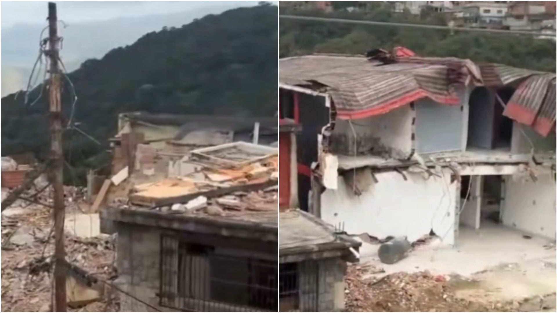 Daños provocados por los terremotos en El Junquito, Venezuela - Fotos: X