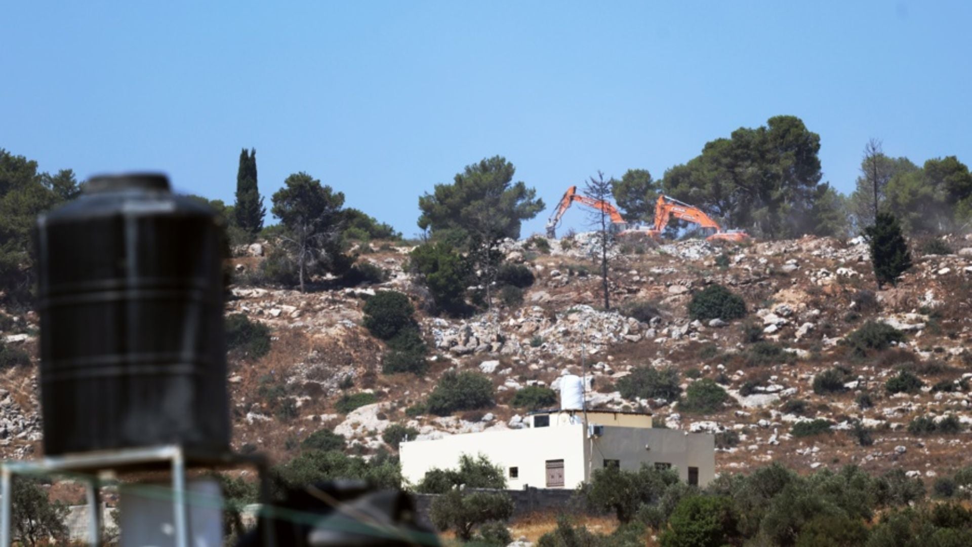 Israeli bulldozers- Foto: EFE