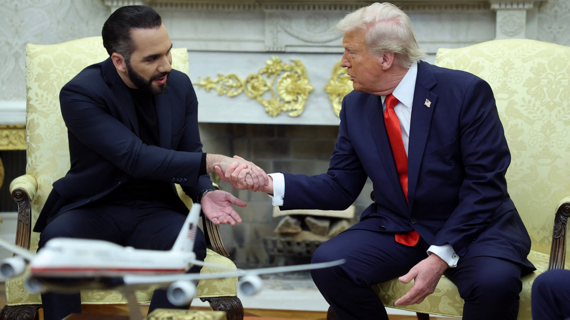 Nayib Nukele y Donald Trump | Foto: AFP