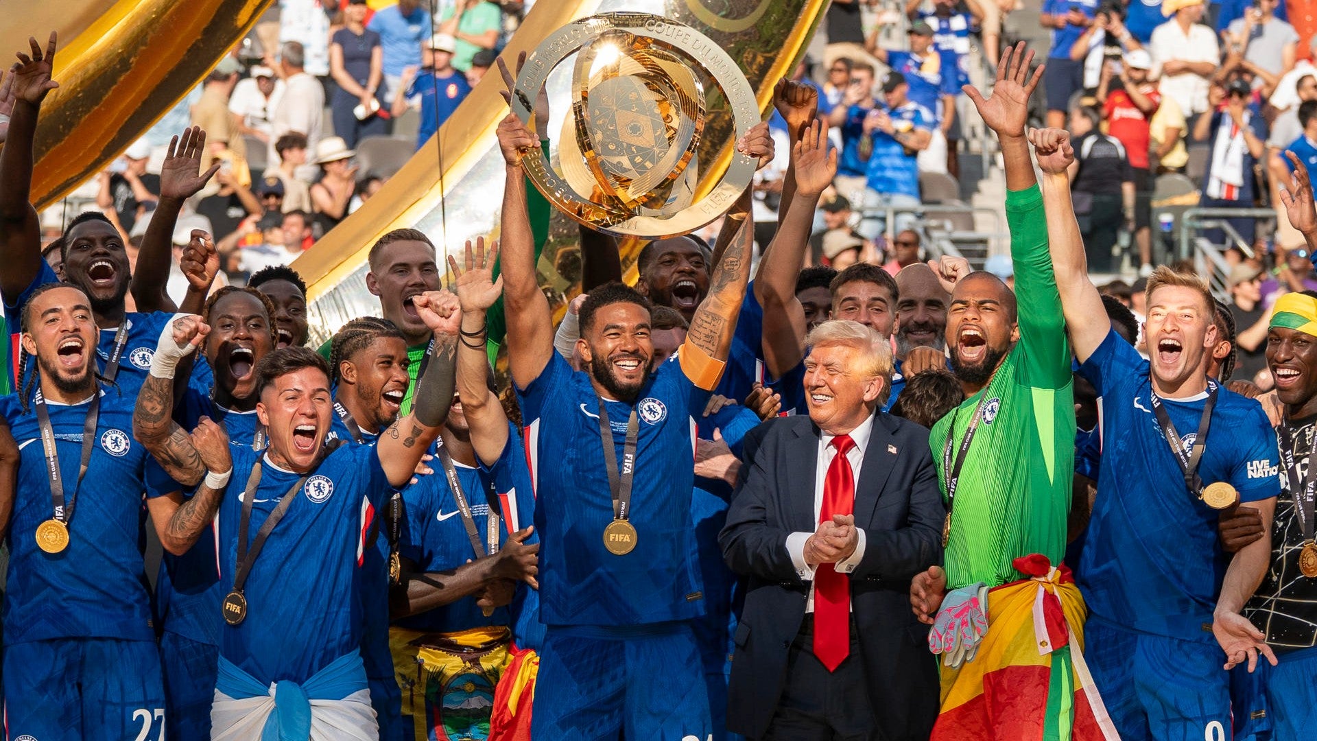 Donald Trump, presidente de Estados Unidos, en el Mundial de Clubes de la FIFA - Foto: EFE