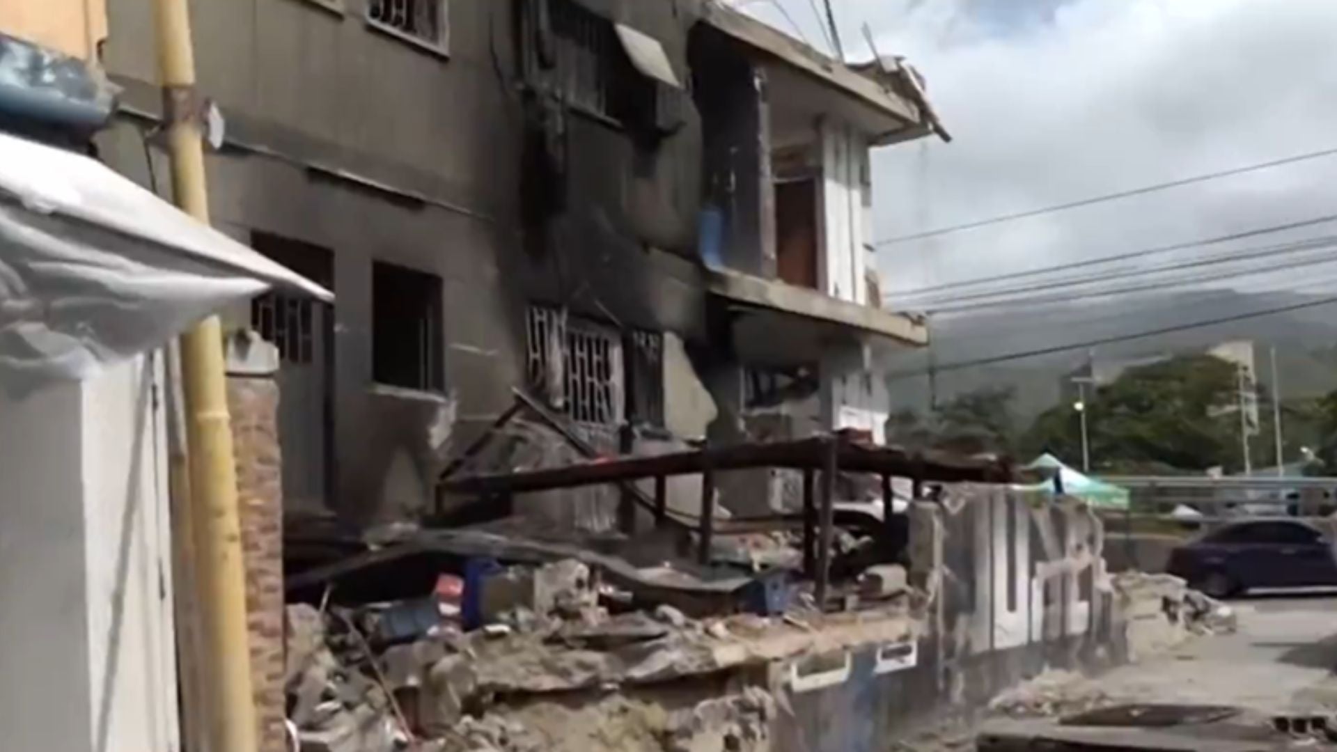 Zona Atlántida, una de las afectadas por los terremotos en Venezuela - Foto captura