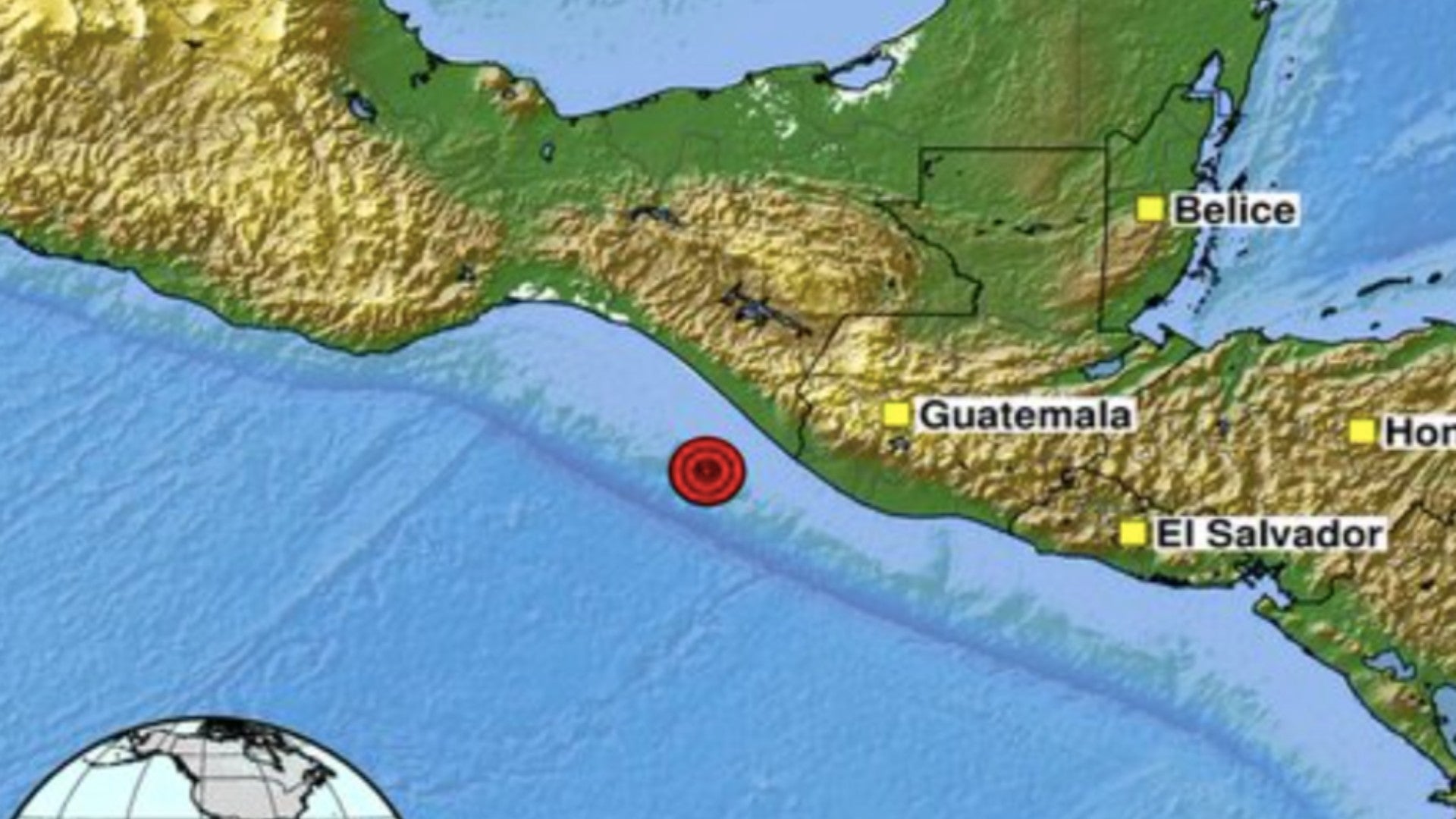 Terremoto se siente en México, Guatemala y El Salvador. ( Servicio Geológico Colombiano)