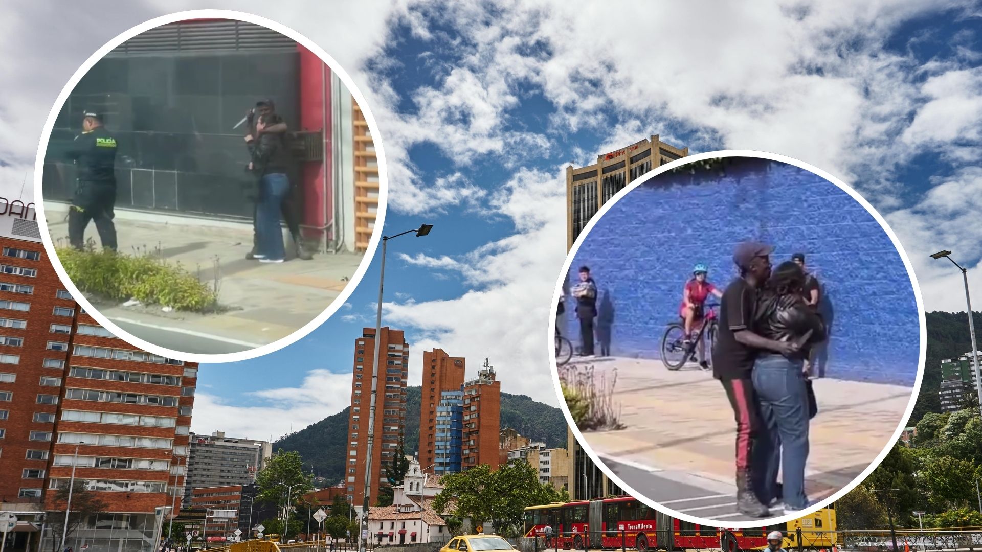policía frustra atraco y captura a delincuente que tomó como rehén a una mujer en Bogotá-Foto: Ilustración canva