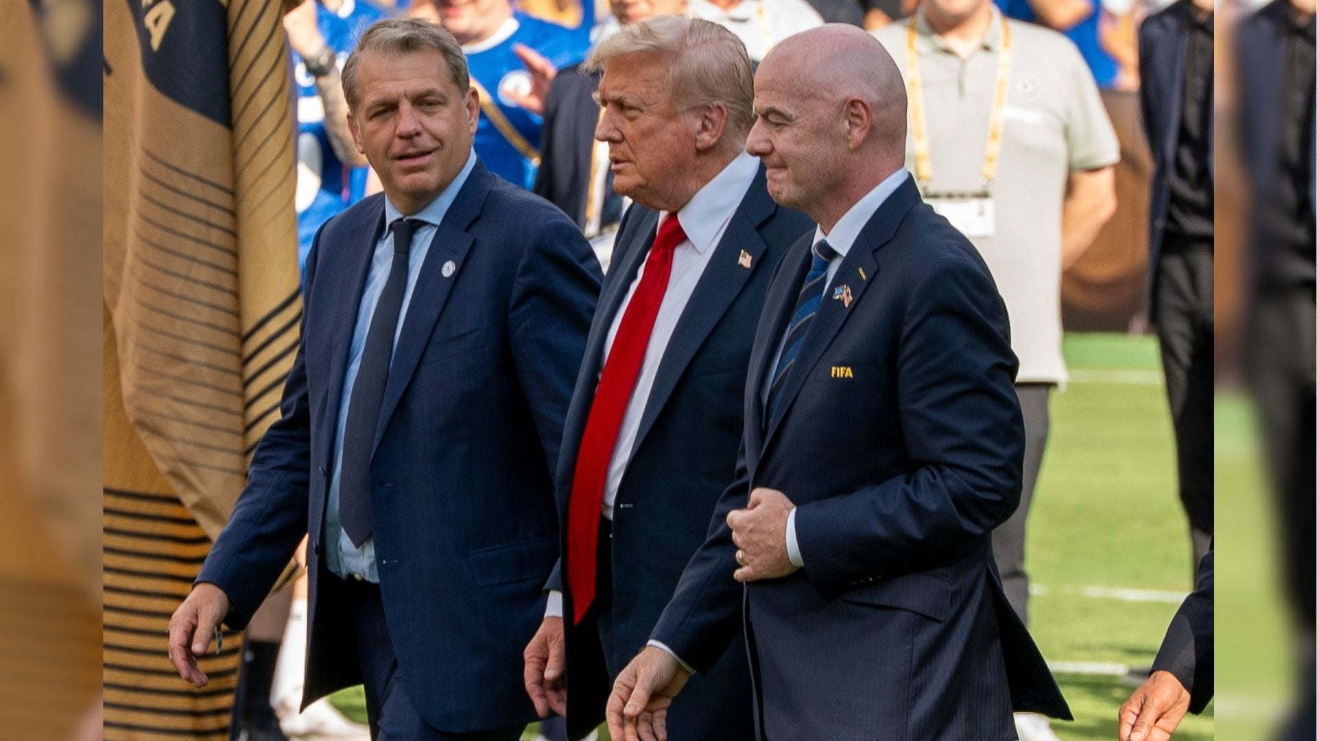 Donald Trump y Gianni Infantino en ceremonia del Mundial de Clubes - Foto EFE