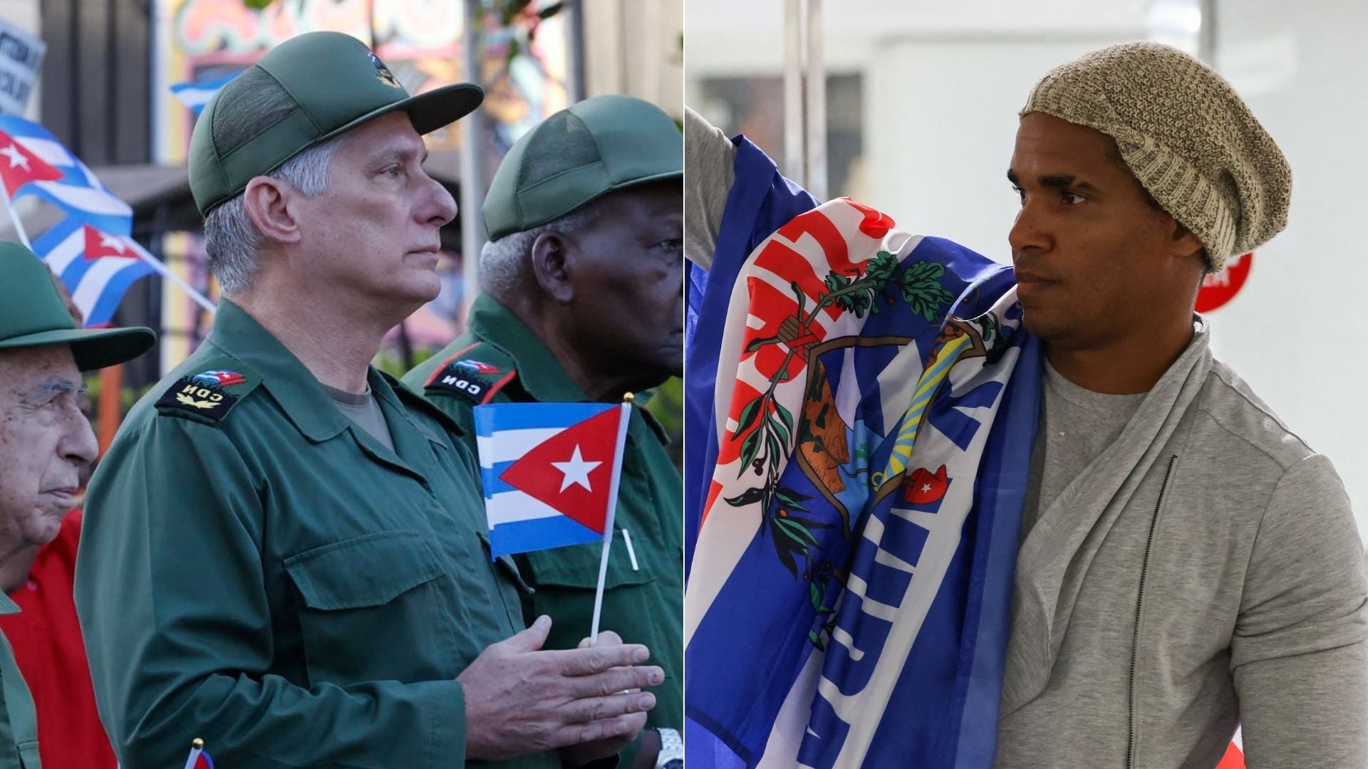 Miguel Díaz-Canel/ Luis Manuel Otero Alcántara - Fotos AFP