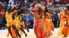 Shakira en el show de medio tiempo del mundial de la FIFA-Foto: AFP