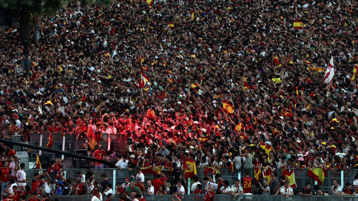Celebración del Mundial en España (AFP)