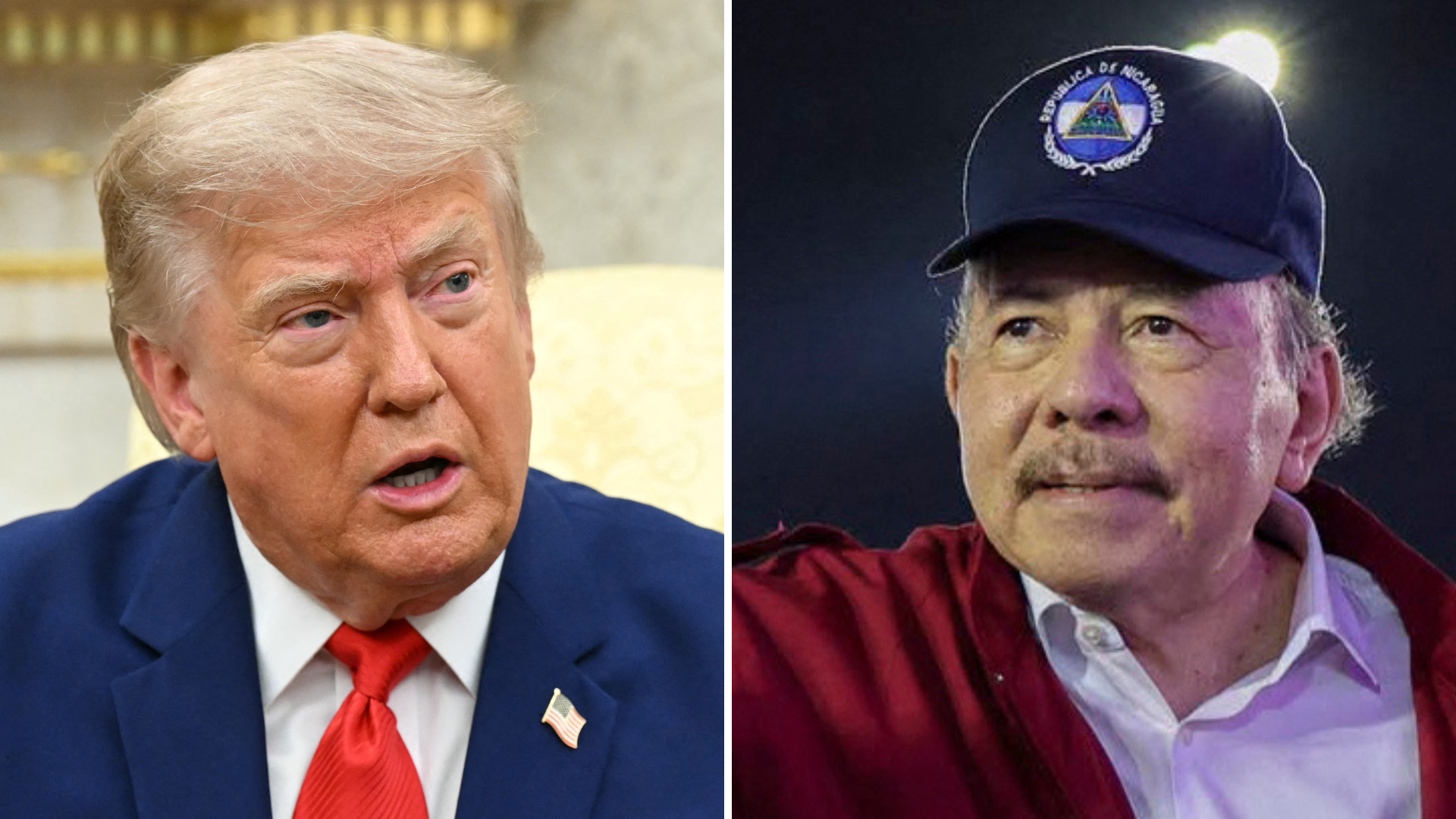 Donald Trump y Daniel Ortega | Foto: AFP