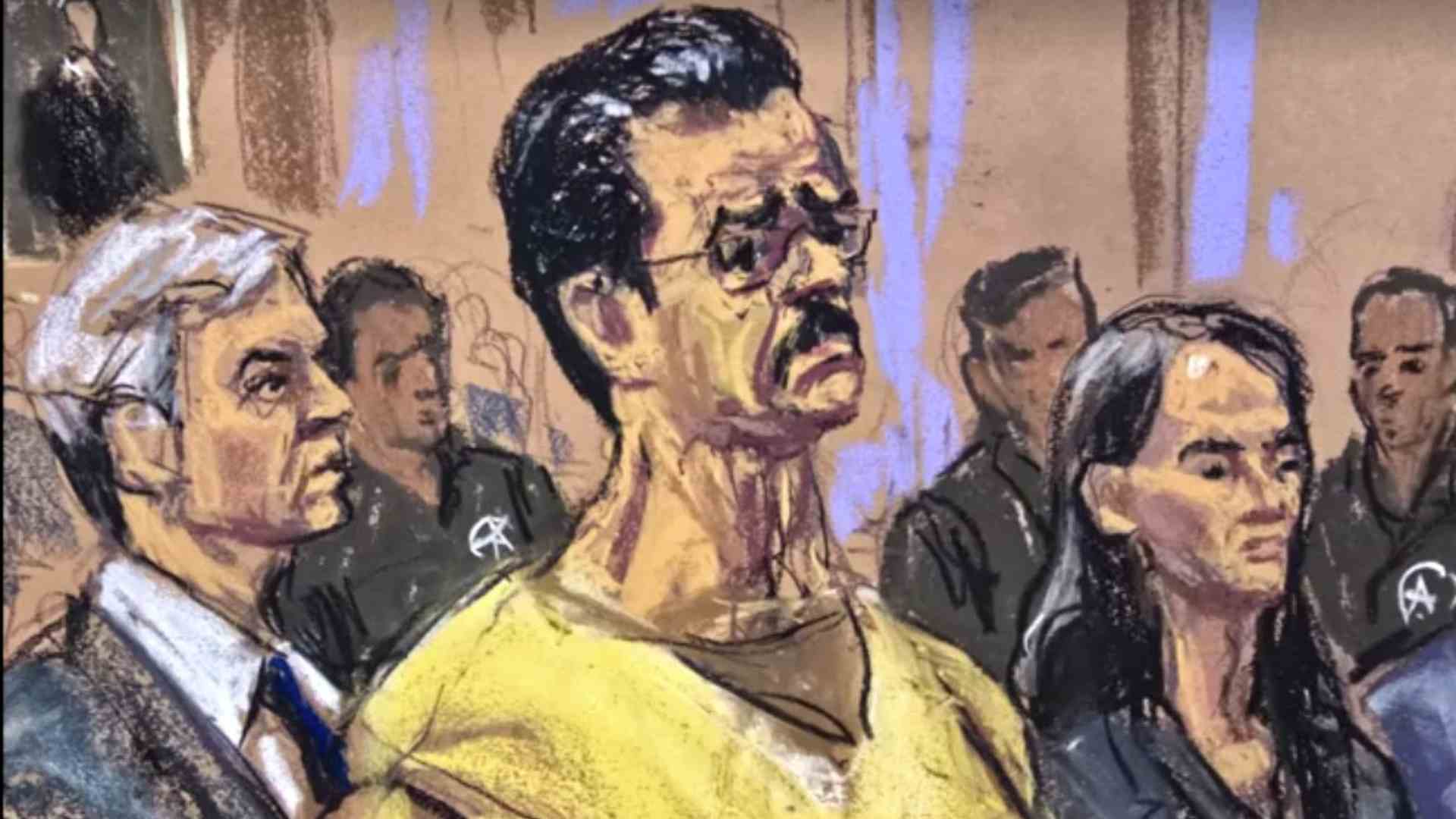 Boceto oficial de Nicolás Maduro en tercera audiencia