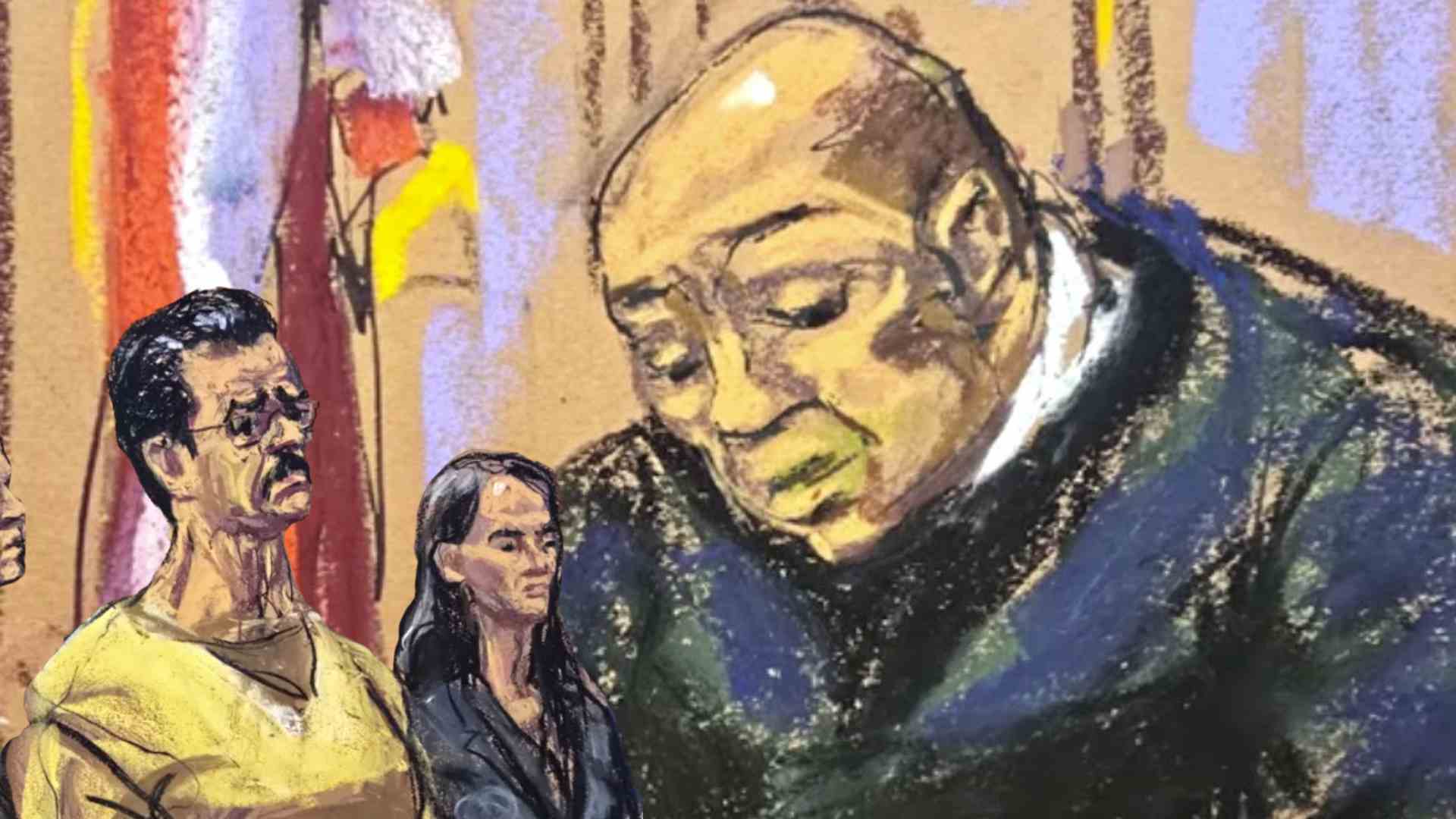 Boceto oficial de Nicolás Maduro en tercera audiencia
