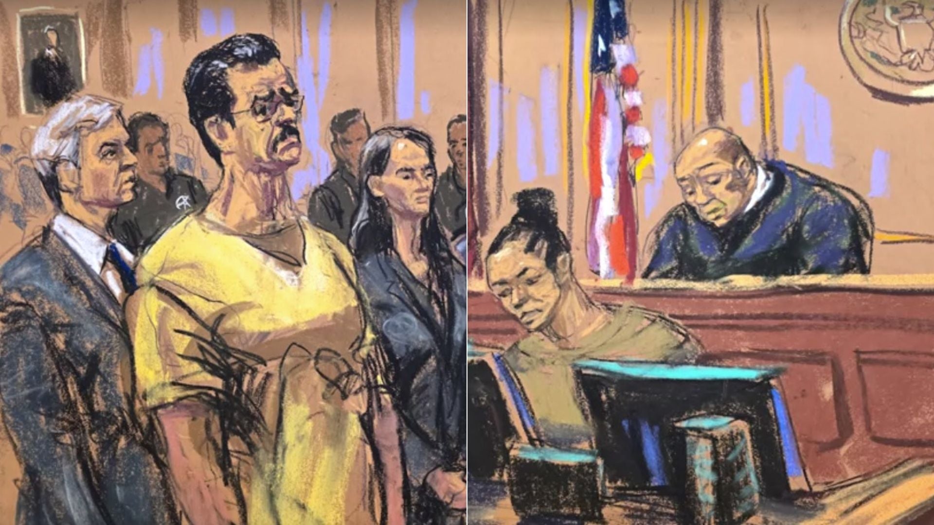 Ilustraciones tercera audiencia Nicolás Maduro - Fotos EFE