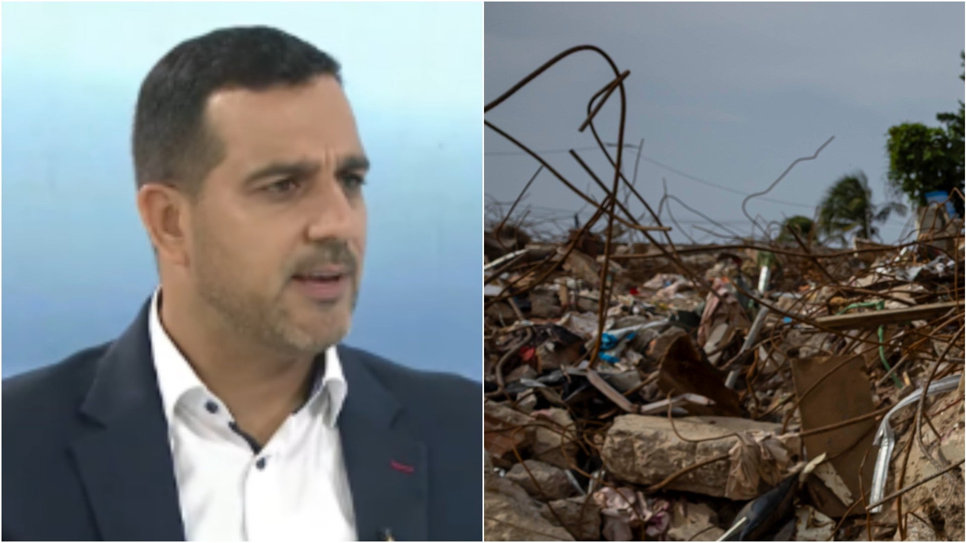 Gobernador de La Guaira, José Alejandro Terán / Daños provocados por el terremoto en Venezuela - Fotos: X / EFE