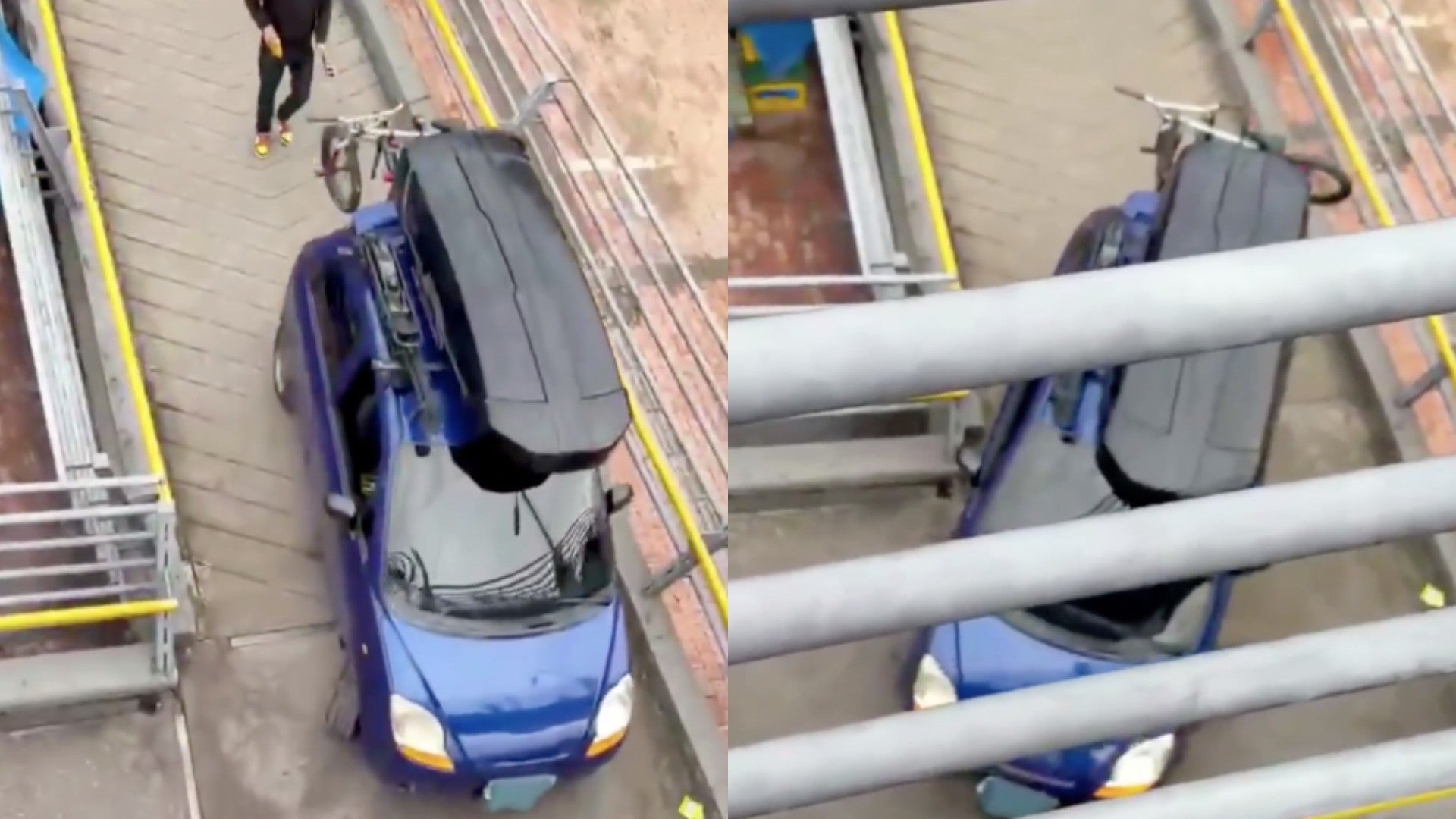 Infracción de automóvil en Bogotá.