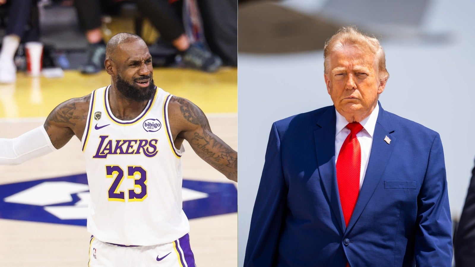 LeBron James y Donal Trump (EFE)