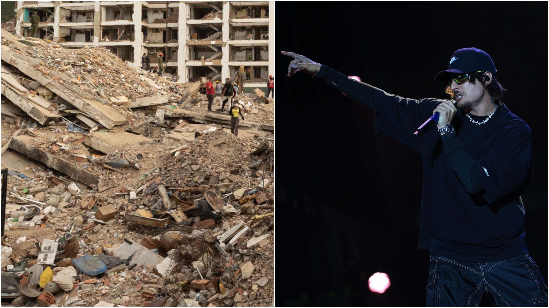 Daños provocados por los terremotos en Venezuela / Danny Ocean, cantante venezolano - Fotos: EFE
