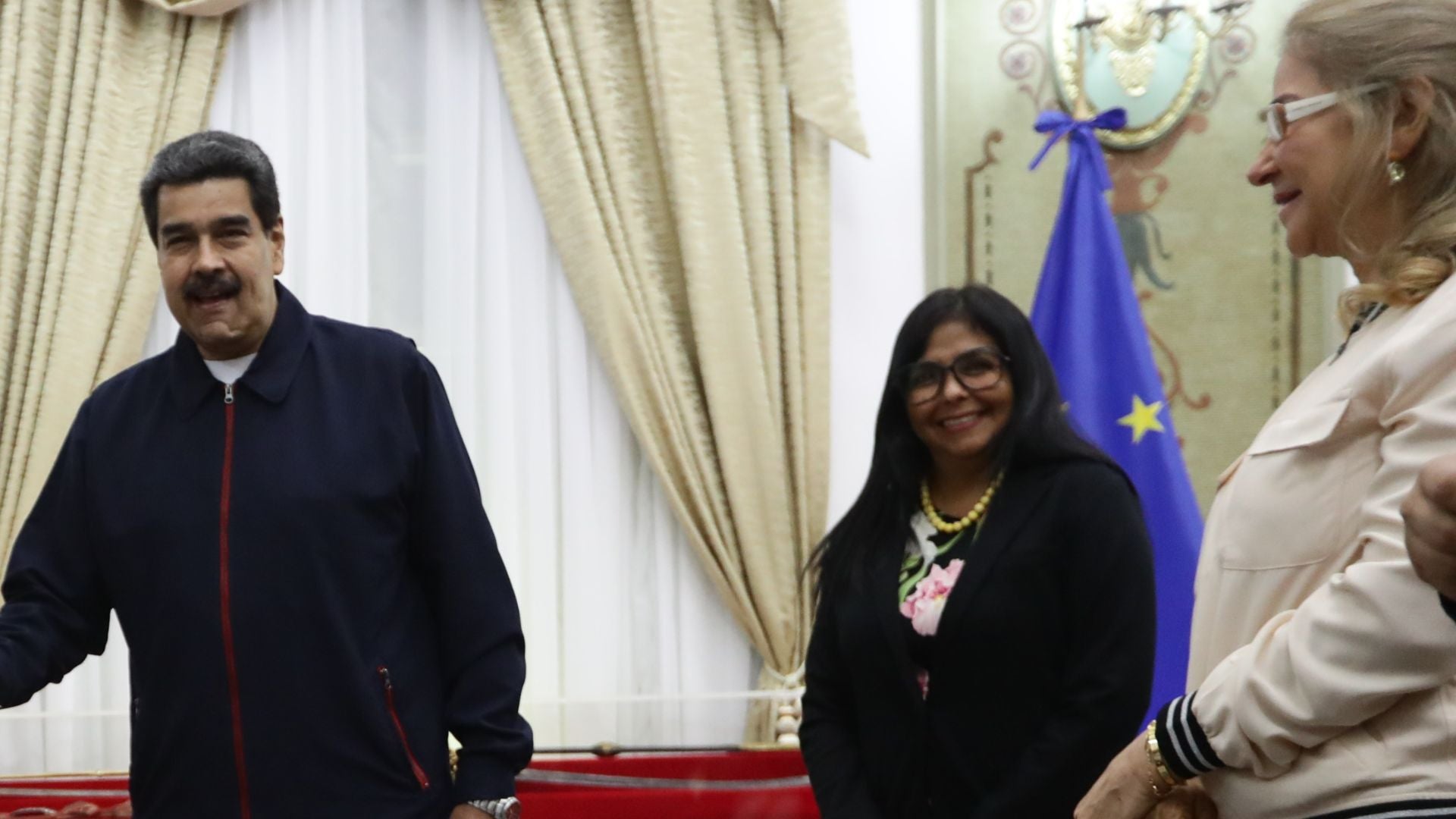 Nicolás Maduro, Delcy Rodríguez y Cilia Flores, alto mando de la dictadura venezolana - Foto de referencia: EFE