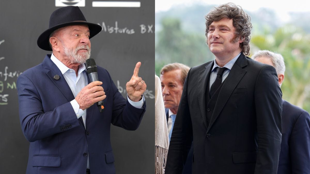 Lula da Silva y Javier Milei (EFE)