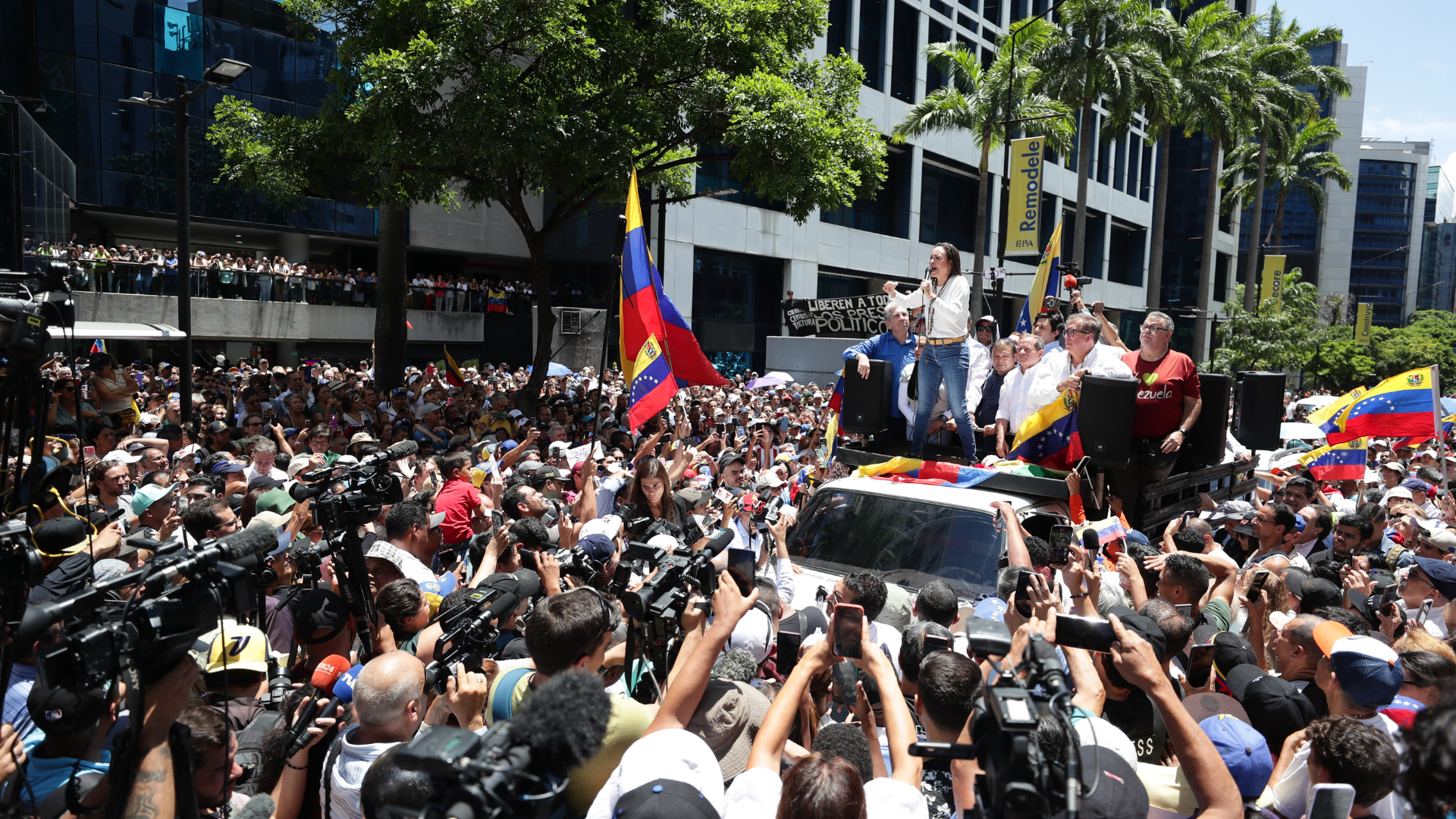 Manifestaciones en Venezuela | Foto: EFE