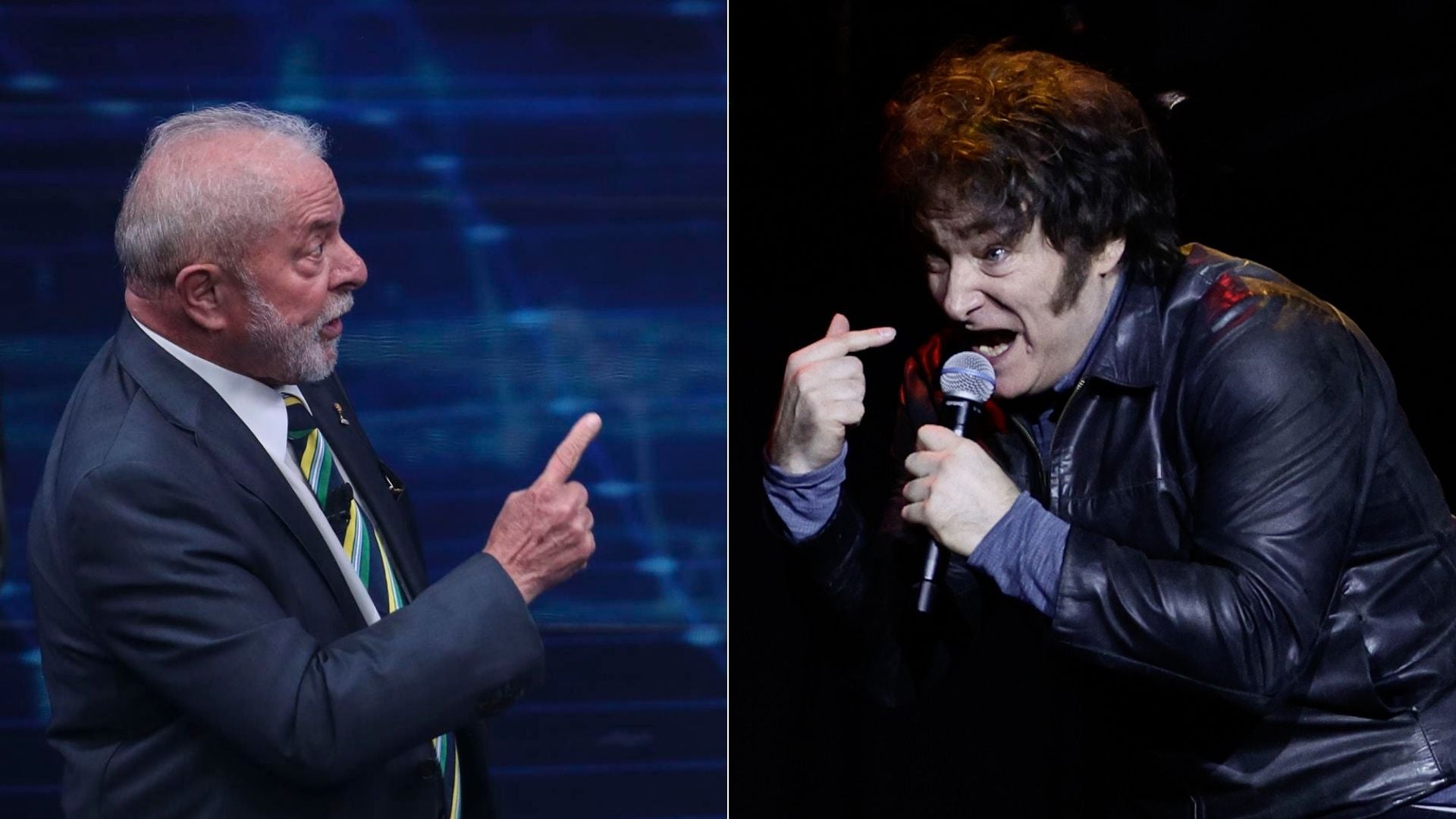 Luiz Inácio Lula Da Silva/ Javier Milei - Fotos EFE