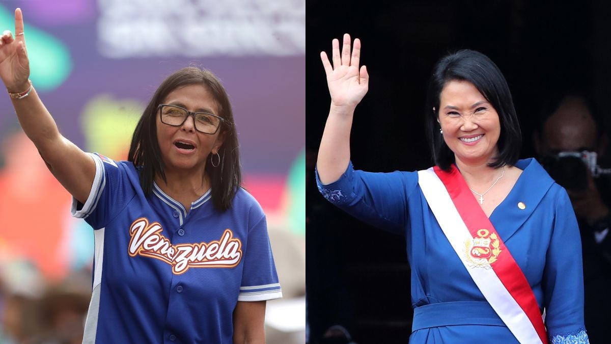 Delcy Rodríguez - Keiko Fujimori (EFE)