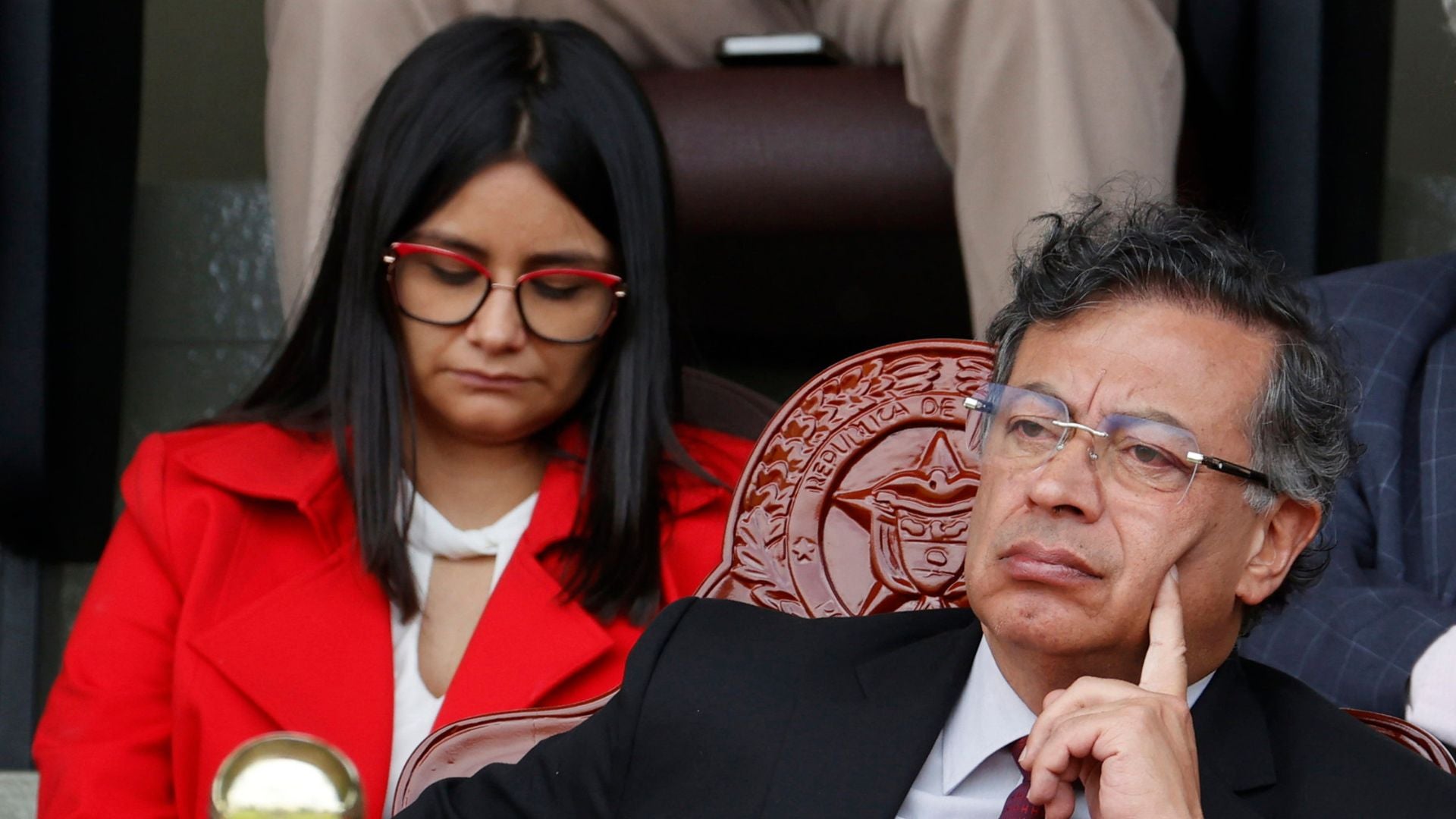 presidente Gustavo Petro y Angie Rodríguez-Foto: EFE