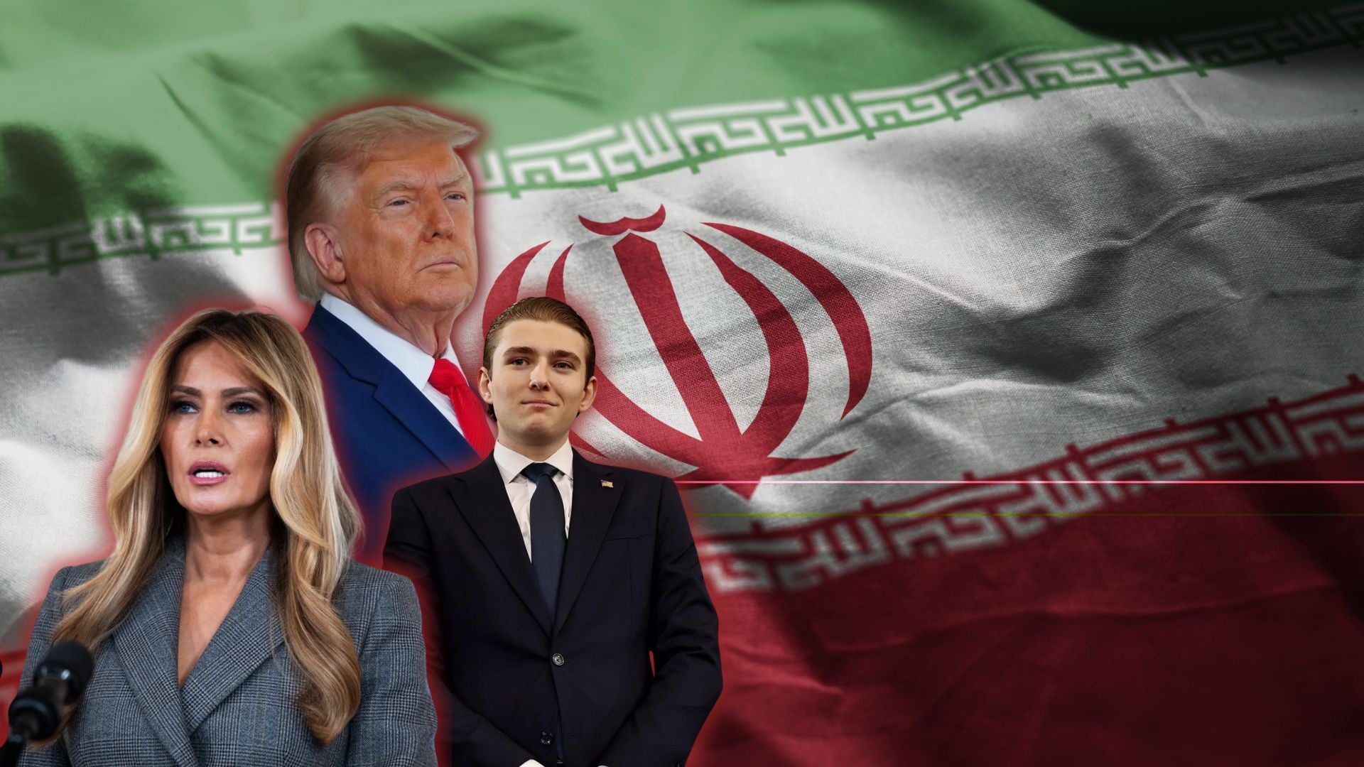 Régimen de Irán pone en su mira a Melania y Barron, esposa e hijo de Trump - Foto: Canva/EFE