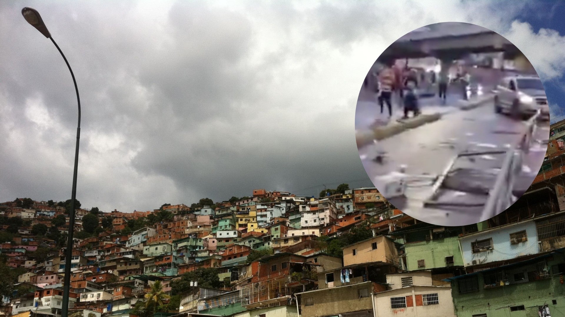 Explosión en Caracas (Redes y Canva)