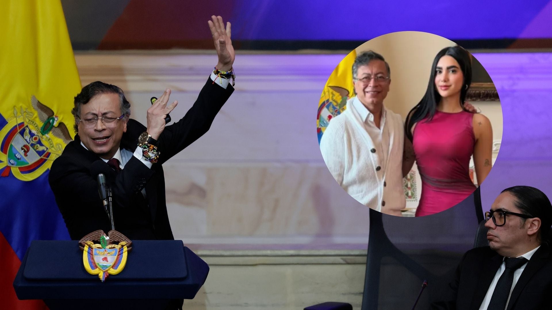 Gustavo Petro y Gabriela Muñoz - EFE y redes sociales