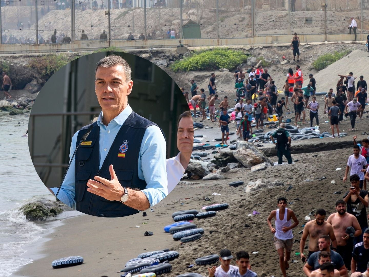El presidente del Gobierno de España, Pedro Sánchez, anunció una respuesta  "inmediata" a la crisis migratoria en Ceuta | NTN24.COM