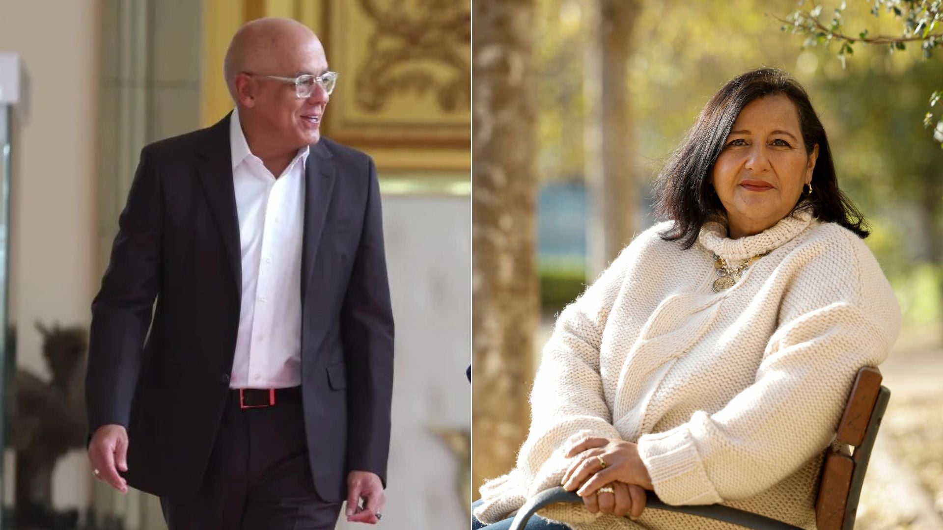 Jorge Rodríguez y Dinorah Figuera - Fotos: EFE