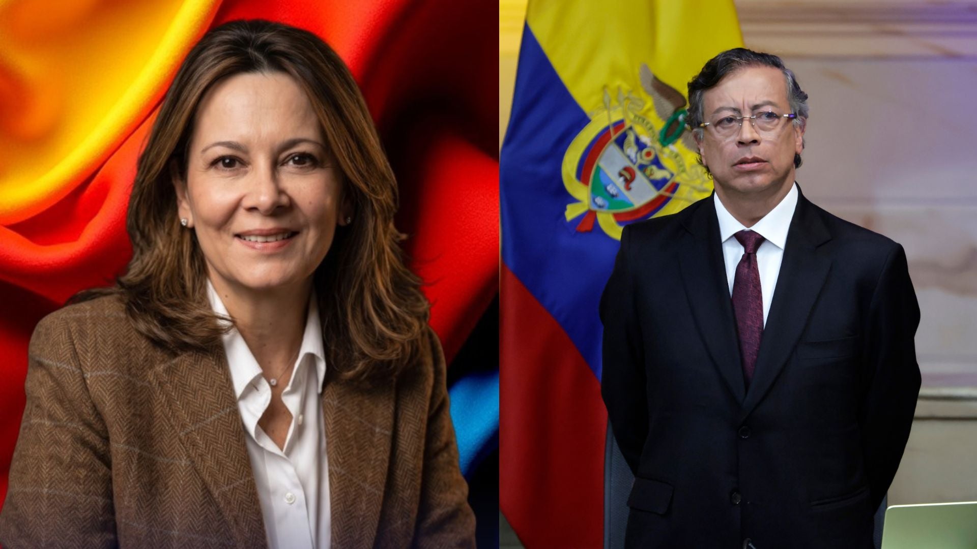 _ministra de salud designada, Ana María Vesga y Gustavo Petro- Foto: EFE