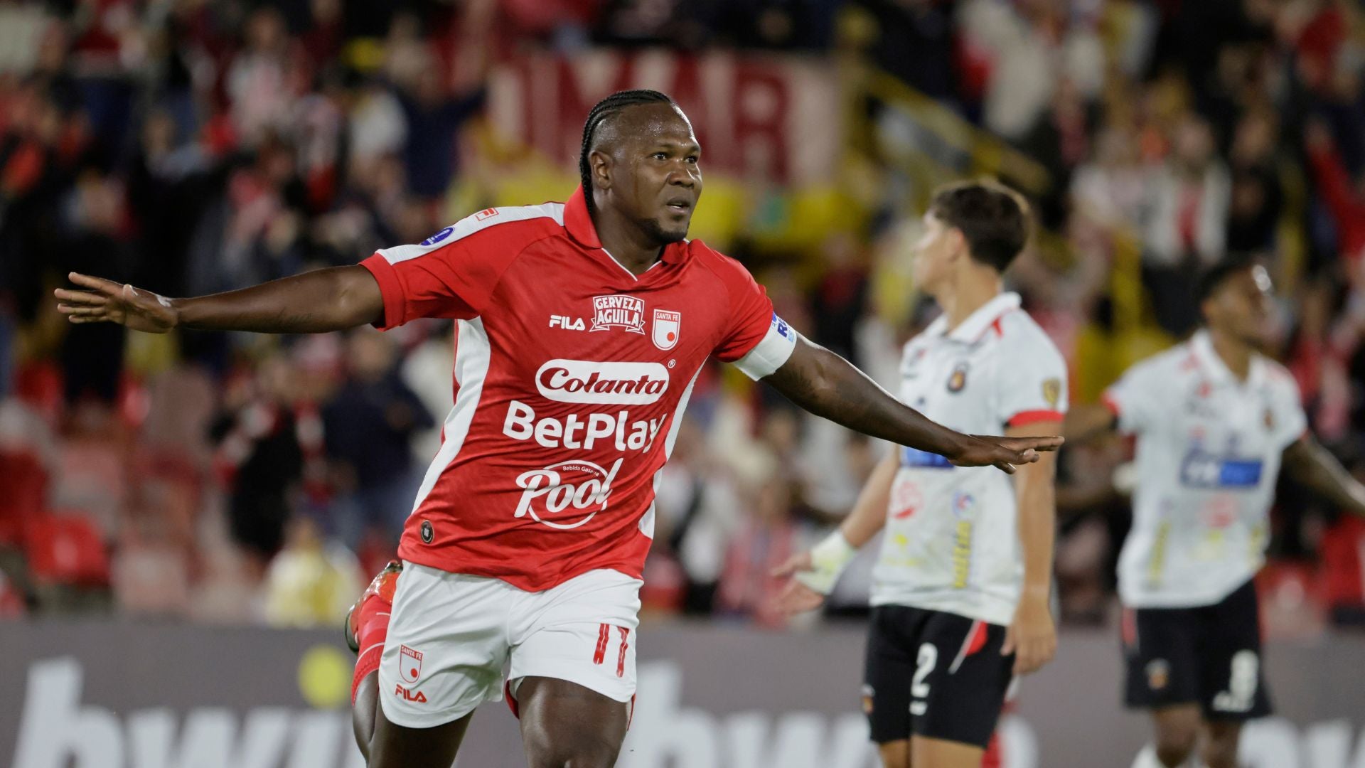 Hugo Rodallega de Santa Fe en la Copa Sudamericana- Foto: EFE