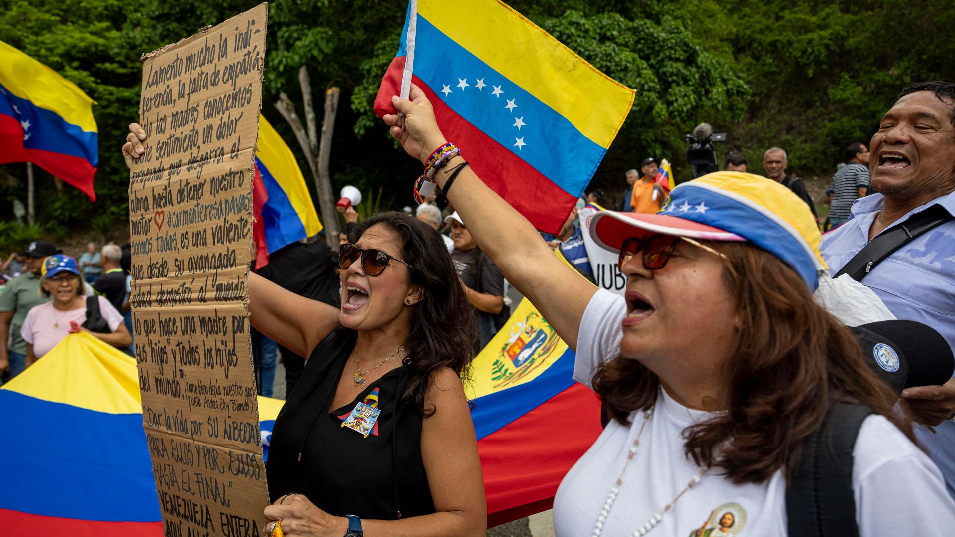 Sindicatos venezolanos en la calles - Foto referencia: EFE