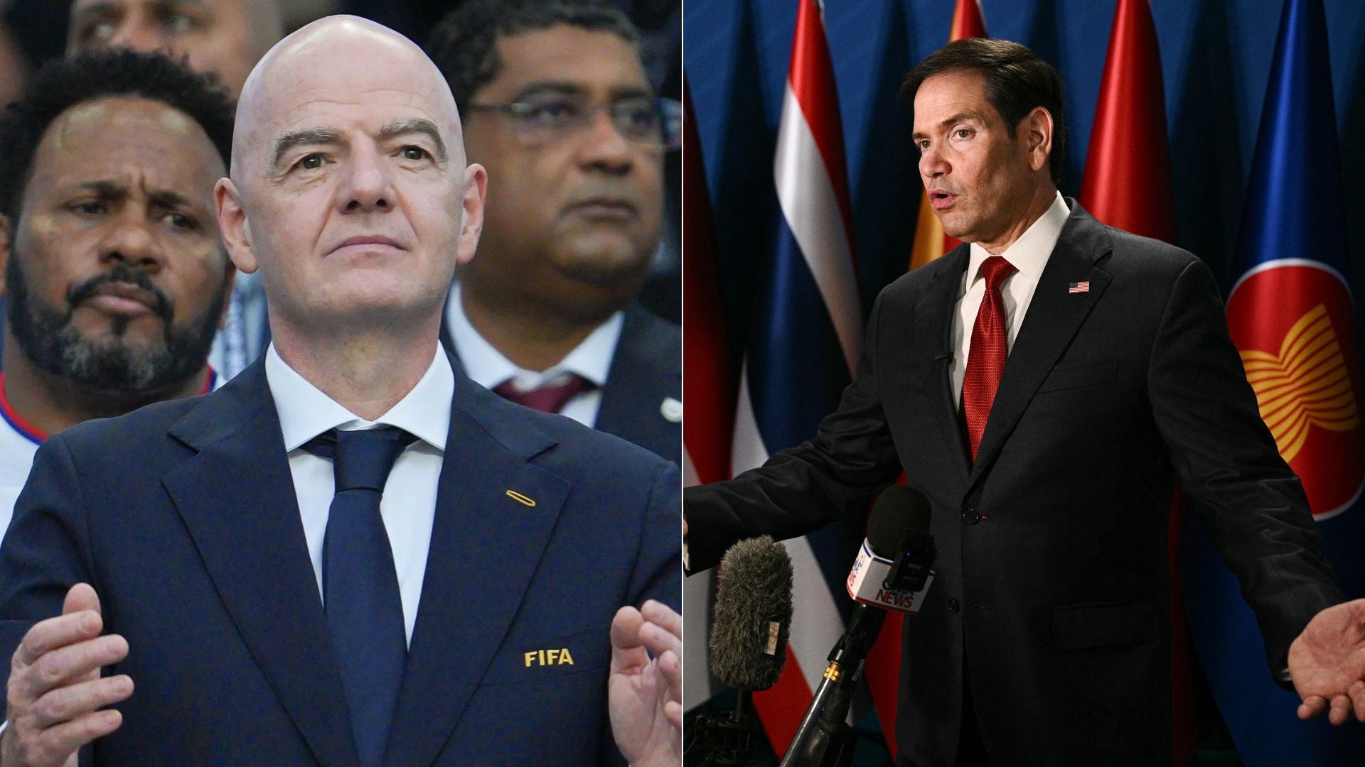Gianni Infantino, presidente de la FIFA, y Marco Rubio, secretario de Estado de EE. UU.- Foto: EFE