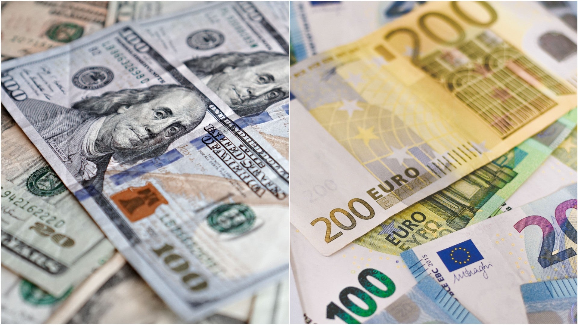 Dólares y euros - Fotos de referencia: Pexels