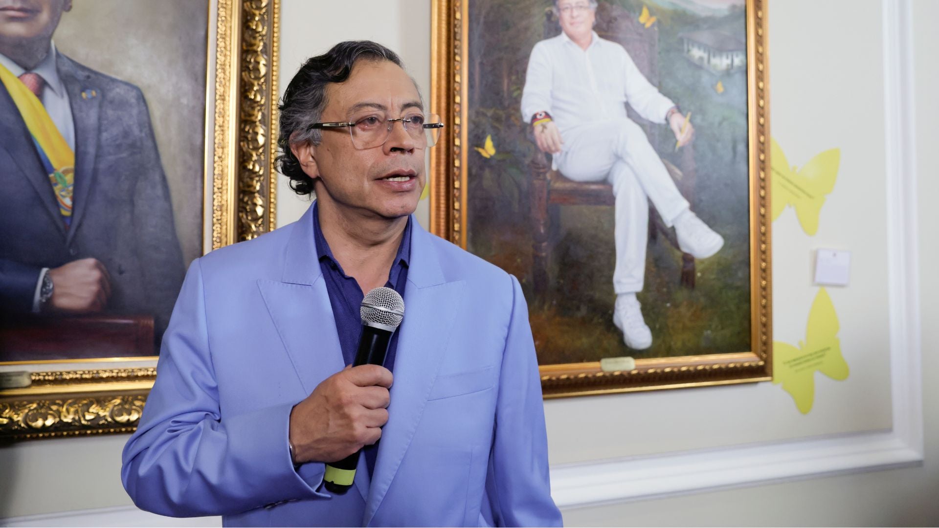 Gustavo Petro dejó ver el retrato que quedará en La Casa de Nariño - EFE