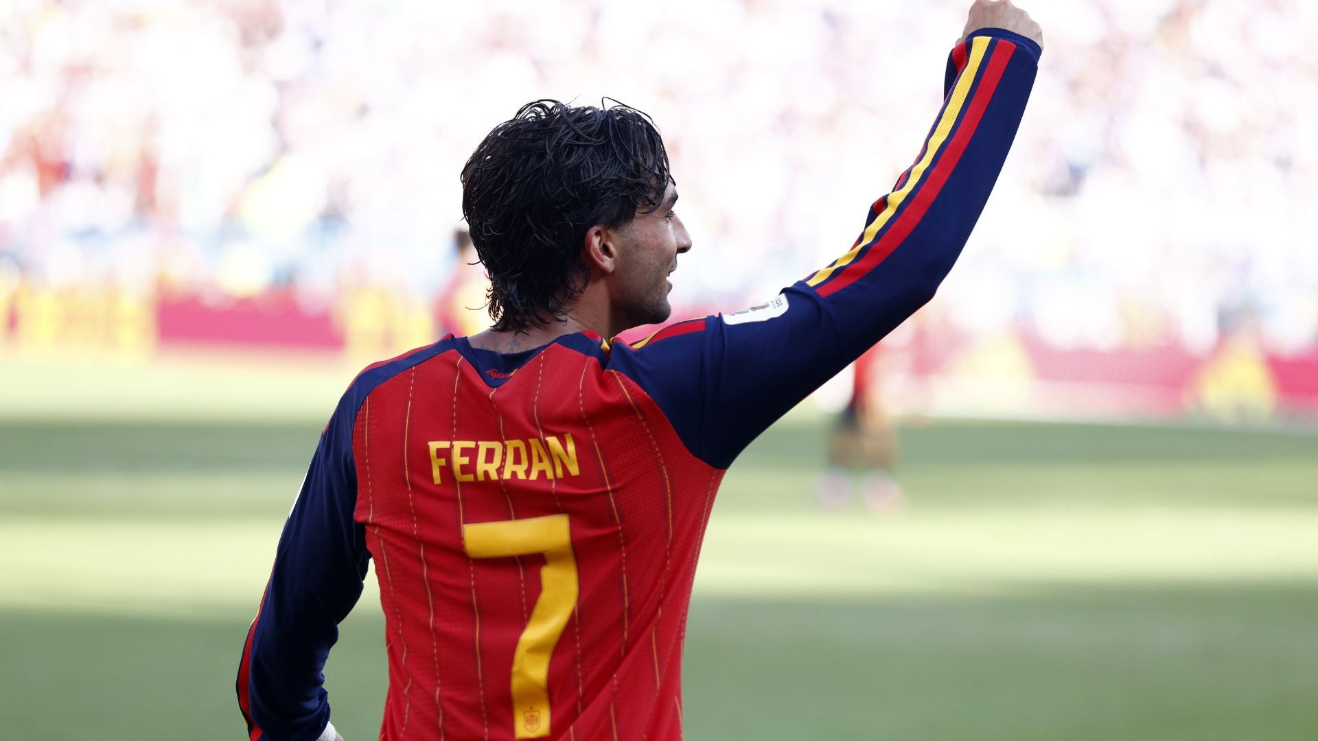 Ferran Torres celebrando su gol en la final de la Copa del Mundo-Foto: EFE