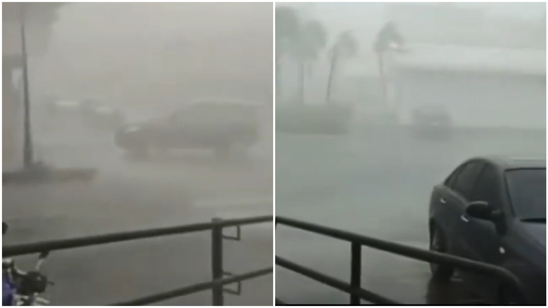 Fuertes lluvias y ráfagas de viento en Monagas, Venezuela - Fotos: X