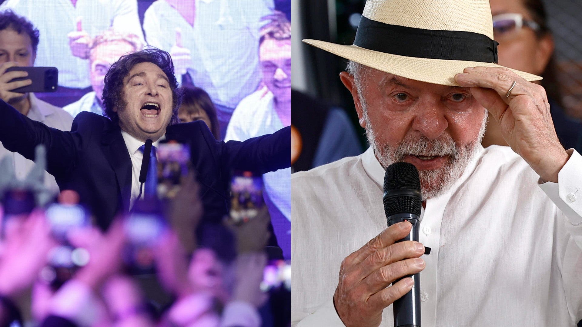Milei y Lula (EFE)