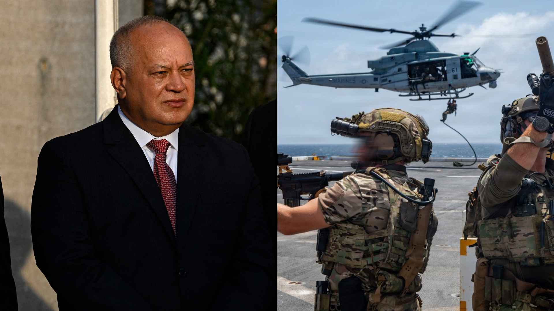Diosdado Cabello - Foto AFP/ Comando Sur - Foto X: @Southcom