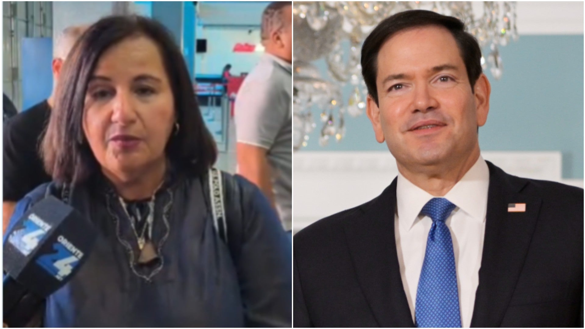 Dinorah Figuera, presidente de la Asamblea Nacional de Venezuela 2015 / Marco Rubio, secretario de Estado de los Estados Unidos - Fotos: X / EFE
