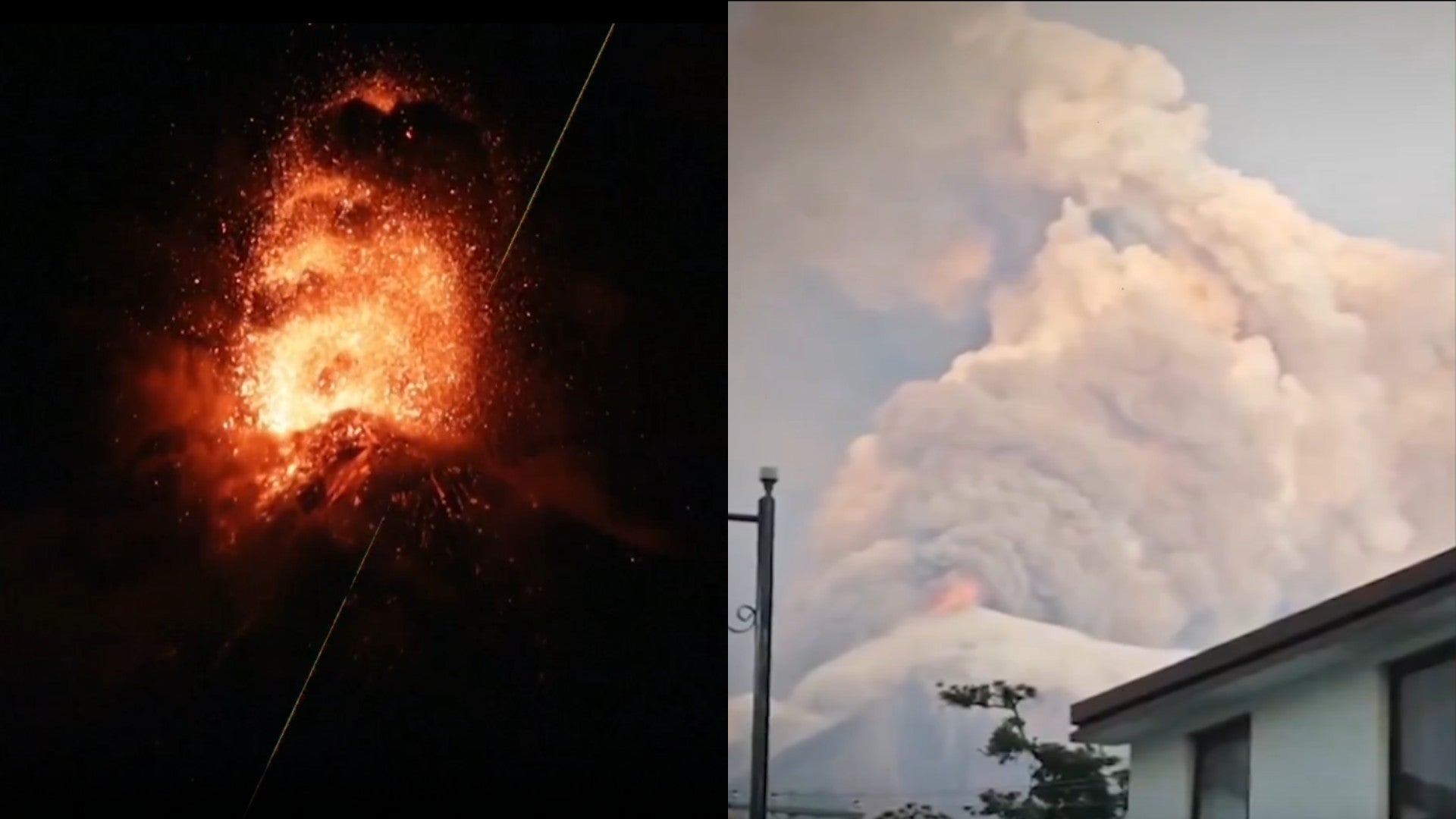 Volcán de Fuego de Guatemala en erupción / FOTO: Captura de pantalla