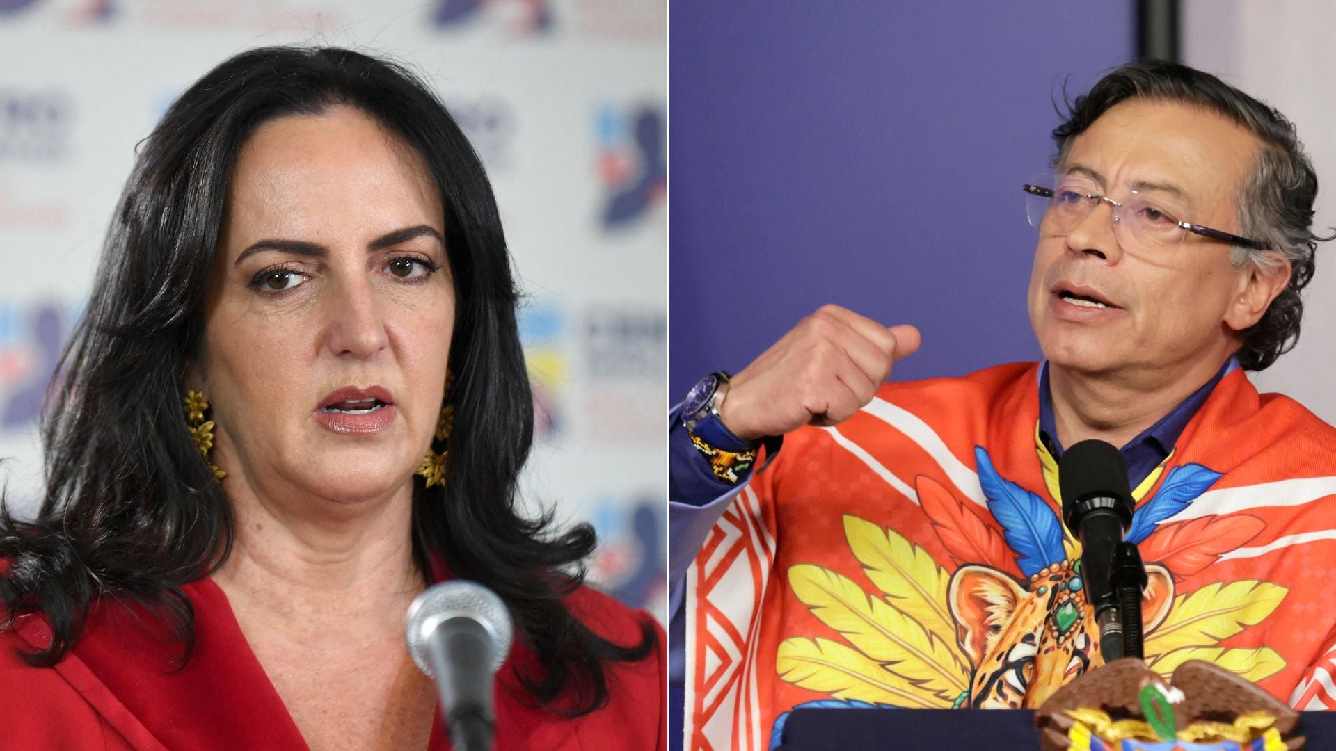 Declaraciones de María Fernanda Cabal, sobre Gustavo Petro - Fotos: AFP