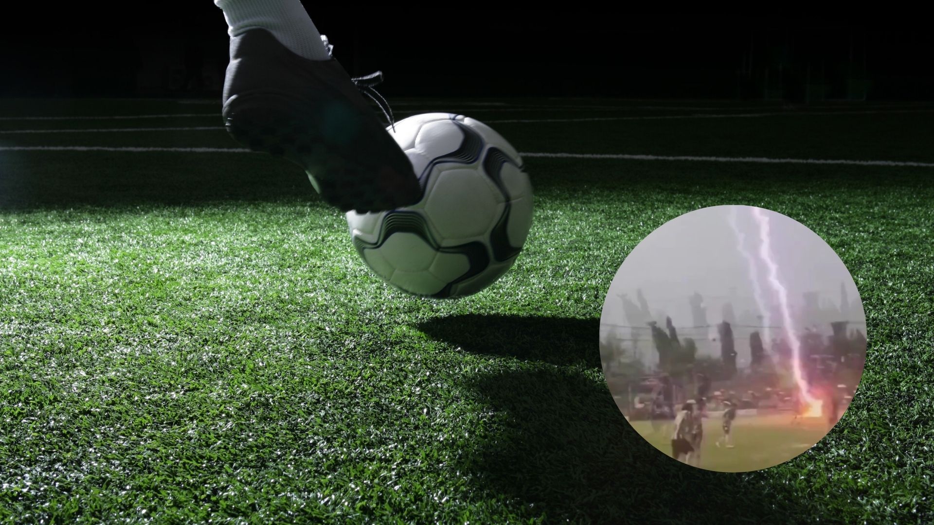 Jugador de fútbol perdió la vida tras ser impactado por un rayo - Canva y redes