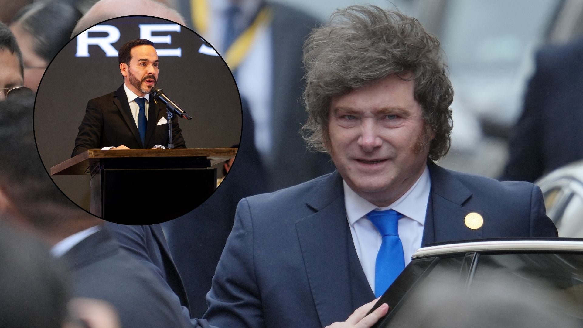 Javier Milei llegó a Cali - EFE